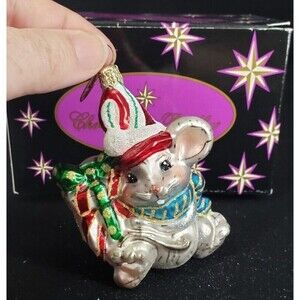 Christopher Radko "Mousecapade" Christmas Ornament with Box